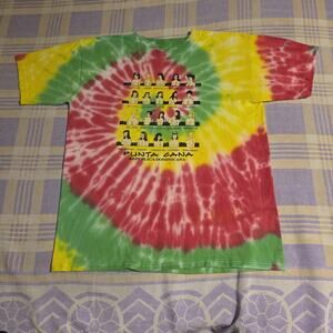 Vtg 90s Boob Types Shirt Funny Crude Joke Sex Cartoon Grunge Punta Cana Tie Dye